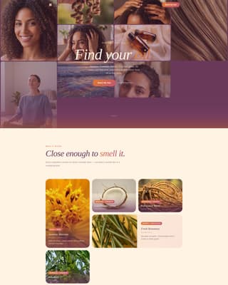 Hair Care Brand & Product Premium Professional Website Template