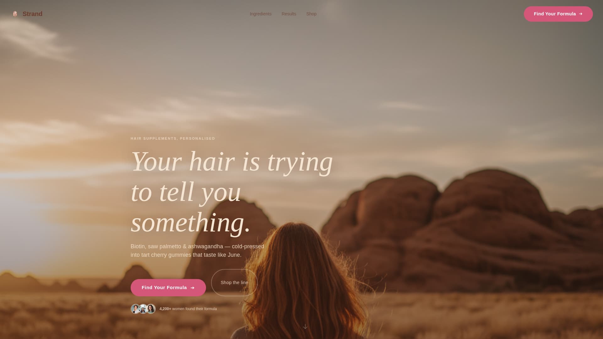 Hair Care Brand & Product Expert Professional Website Template