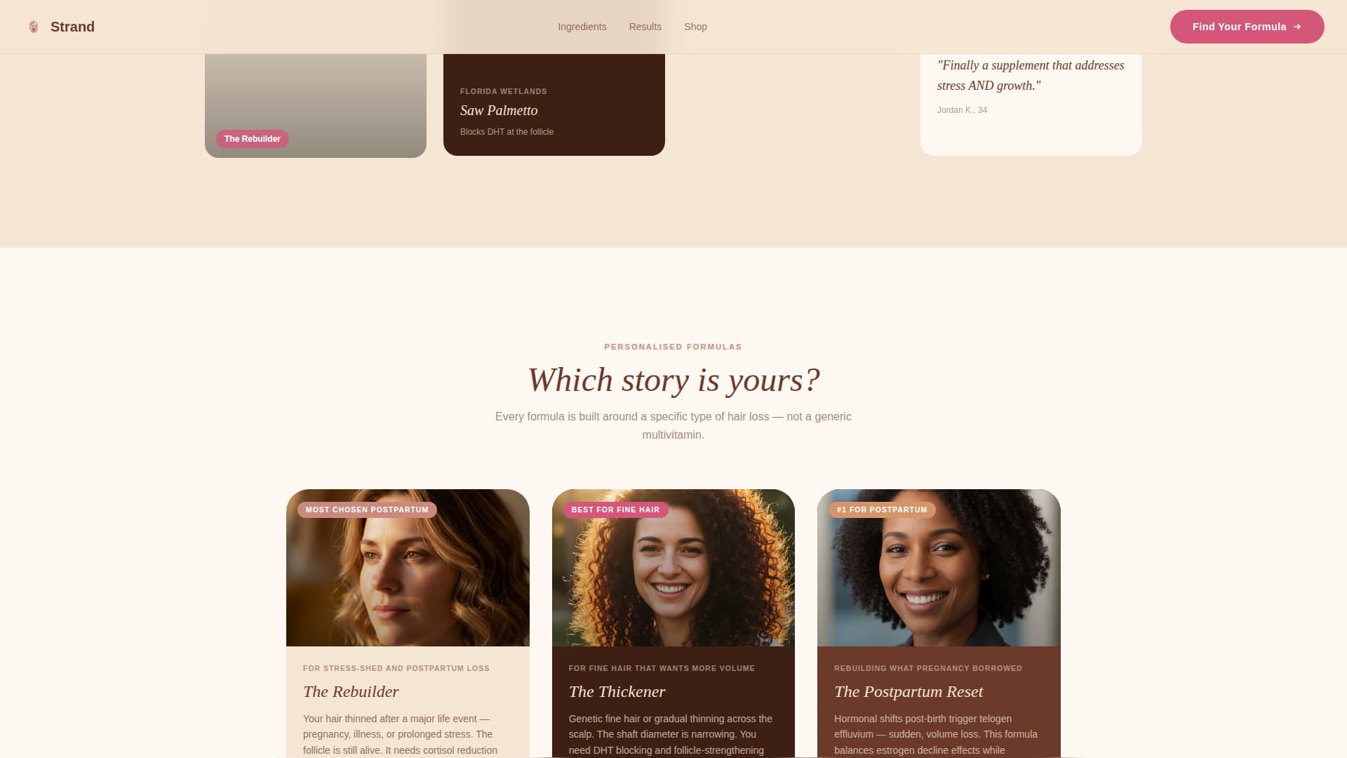 Hair Care Brand & Product Expert Professional Website Template