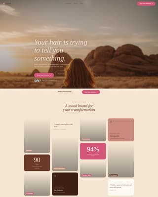 Hair Care Brand & Product Expert Professional Website Template