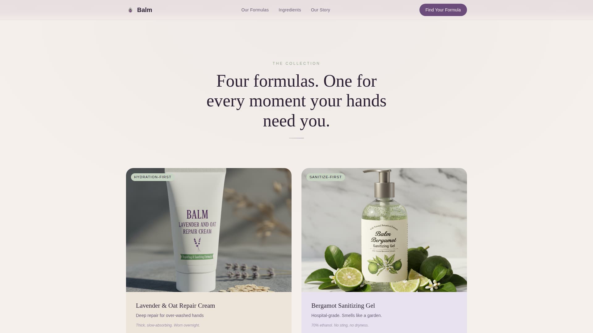 Body Care & Bath Brand Advanced Professional Website Template