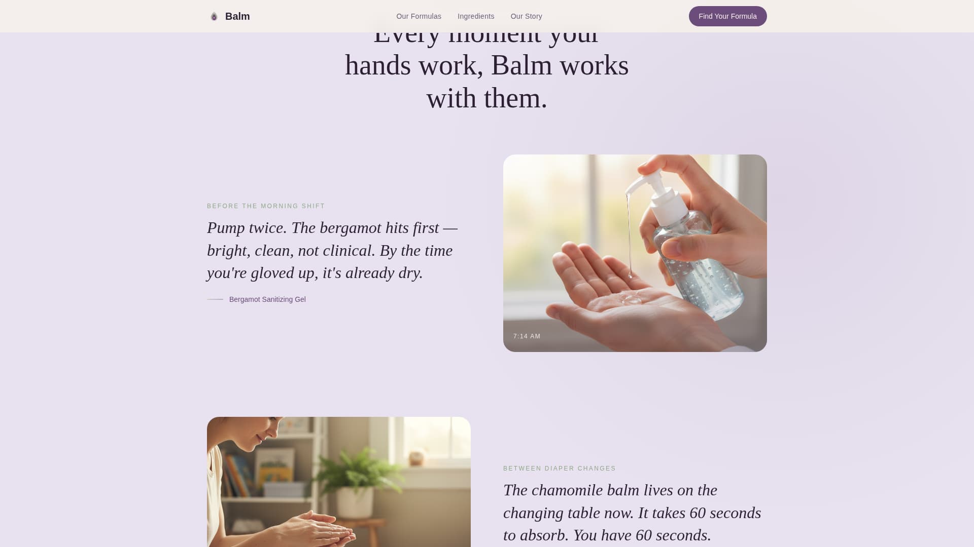 Body Care & Bath Brand Advanced Professional Website Template