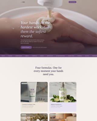 Body Care & Bath Brand Advanced Professional Website Template