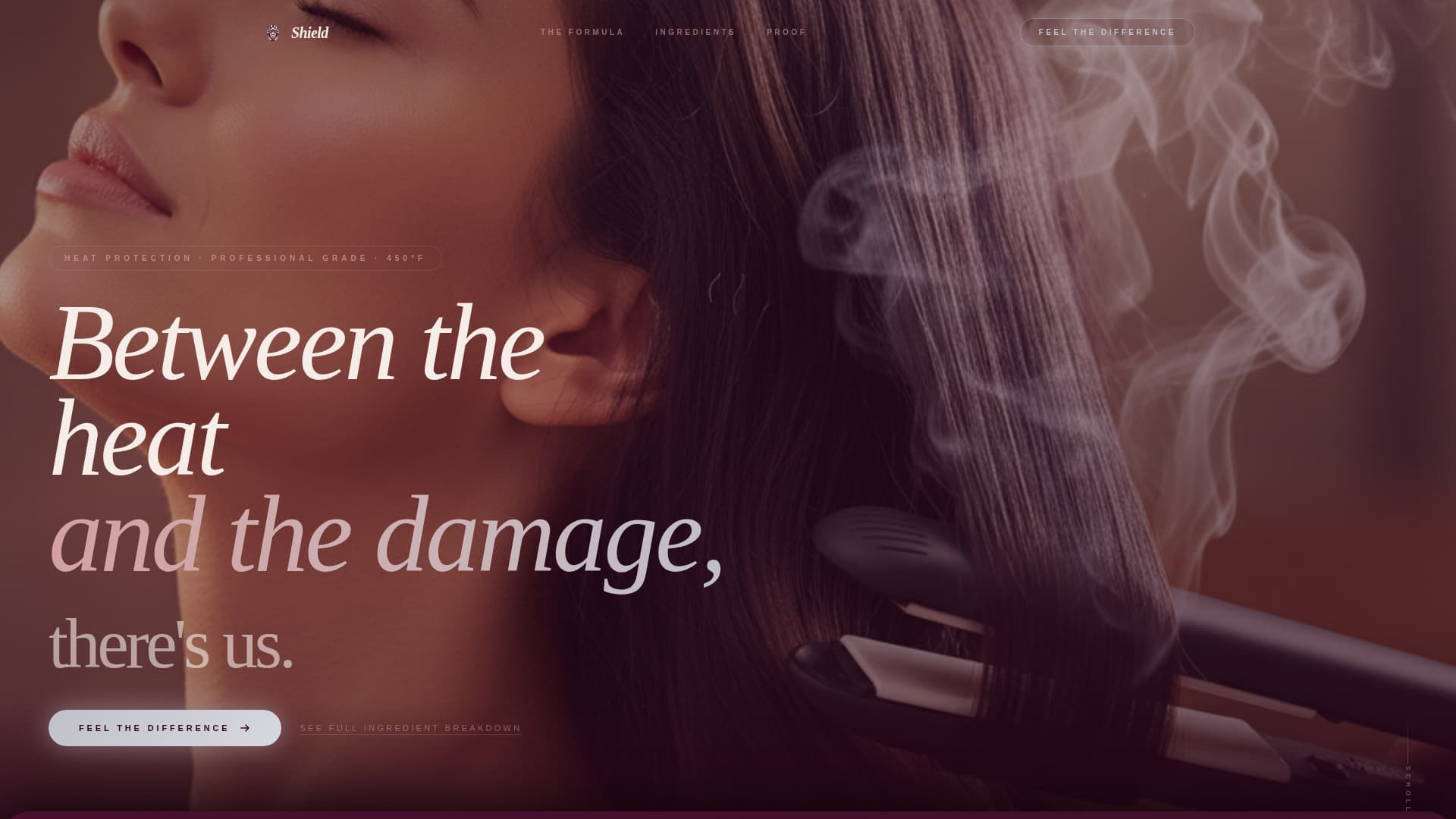 Hair Care Brand & Product Blog Website Template