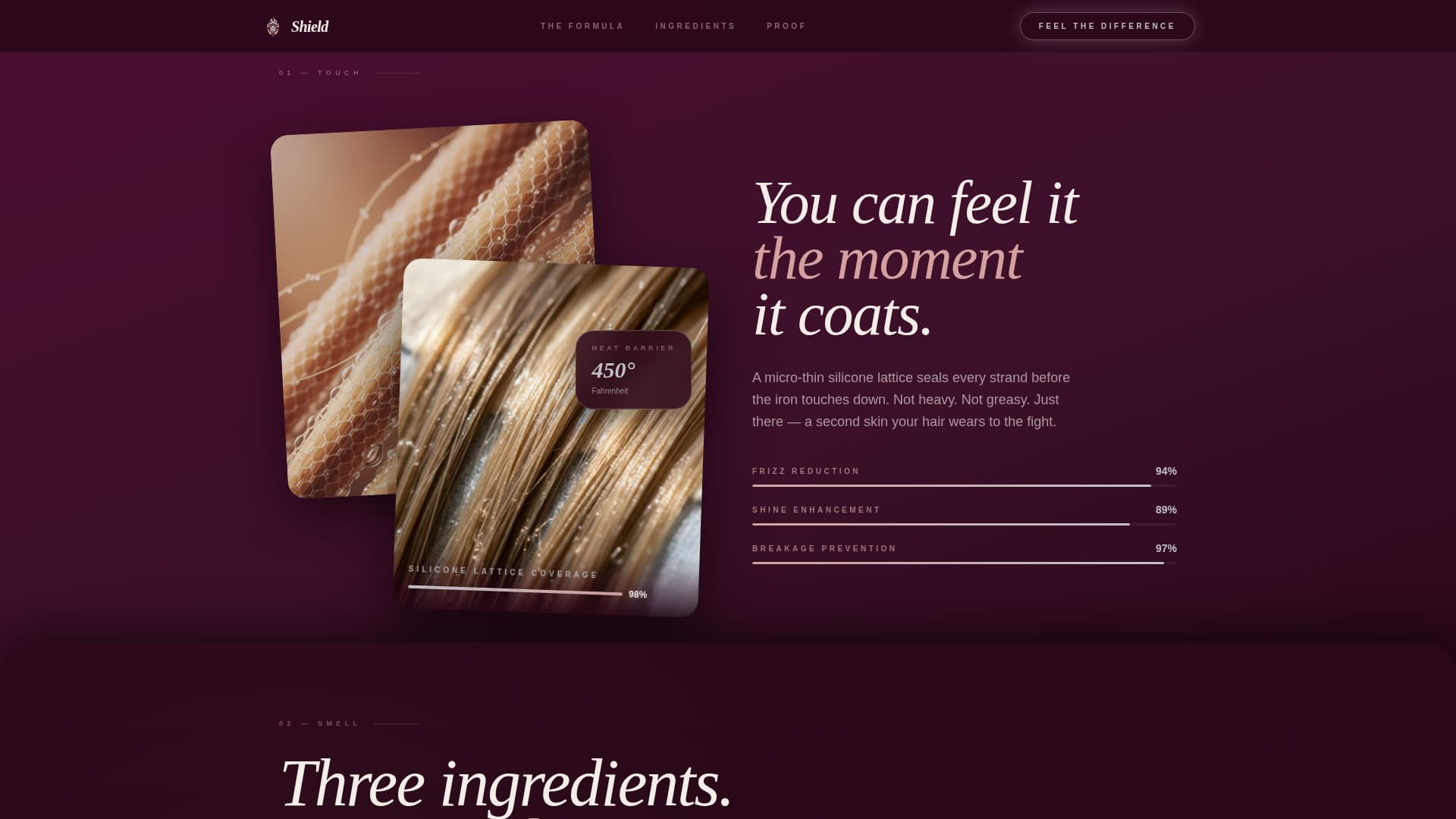 Hair Care Brand & Product Blog Website Template