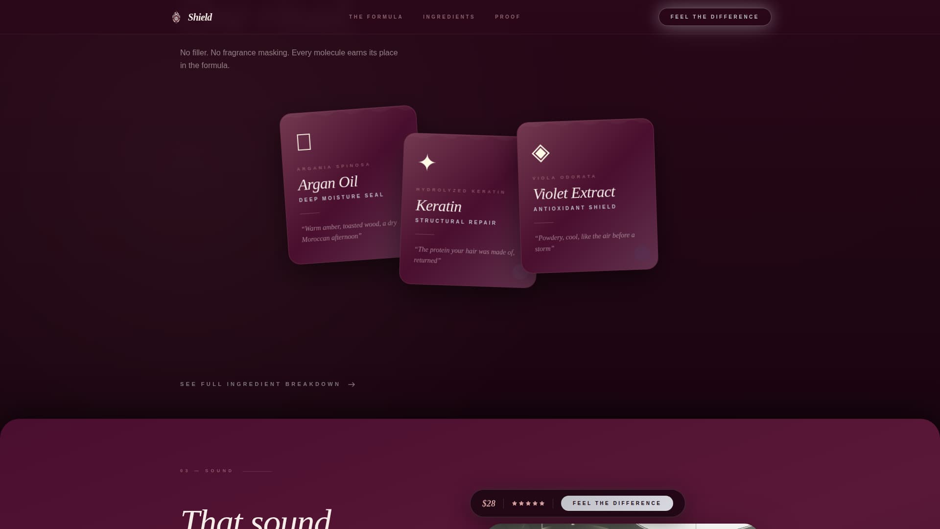 Hair Care Brand & Product Blog Website Template