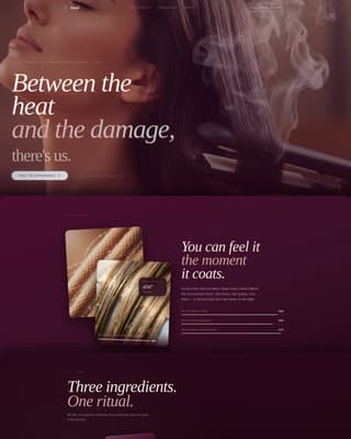 Hair Care Brand & Product Blog Website Template