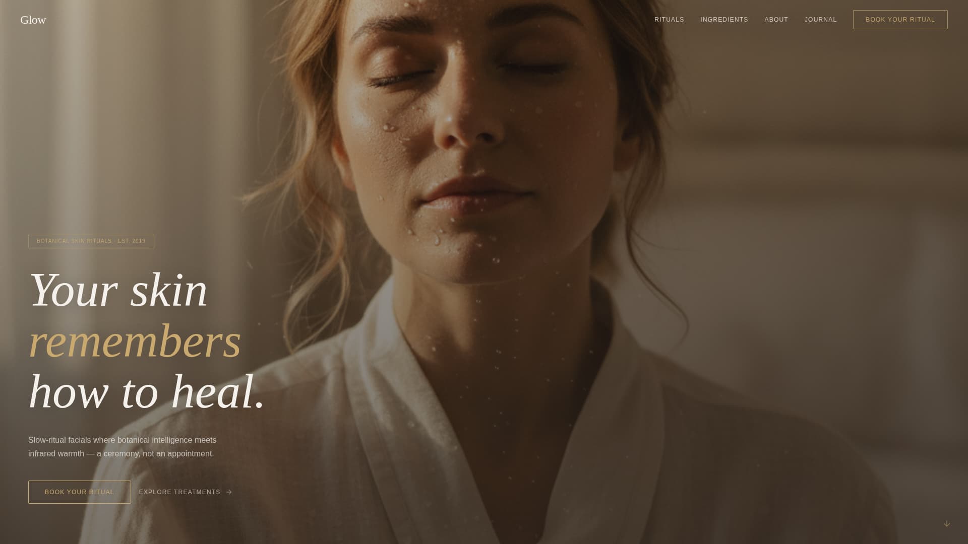 Wellness & Holistic Beauty Specialist Booking Website Template