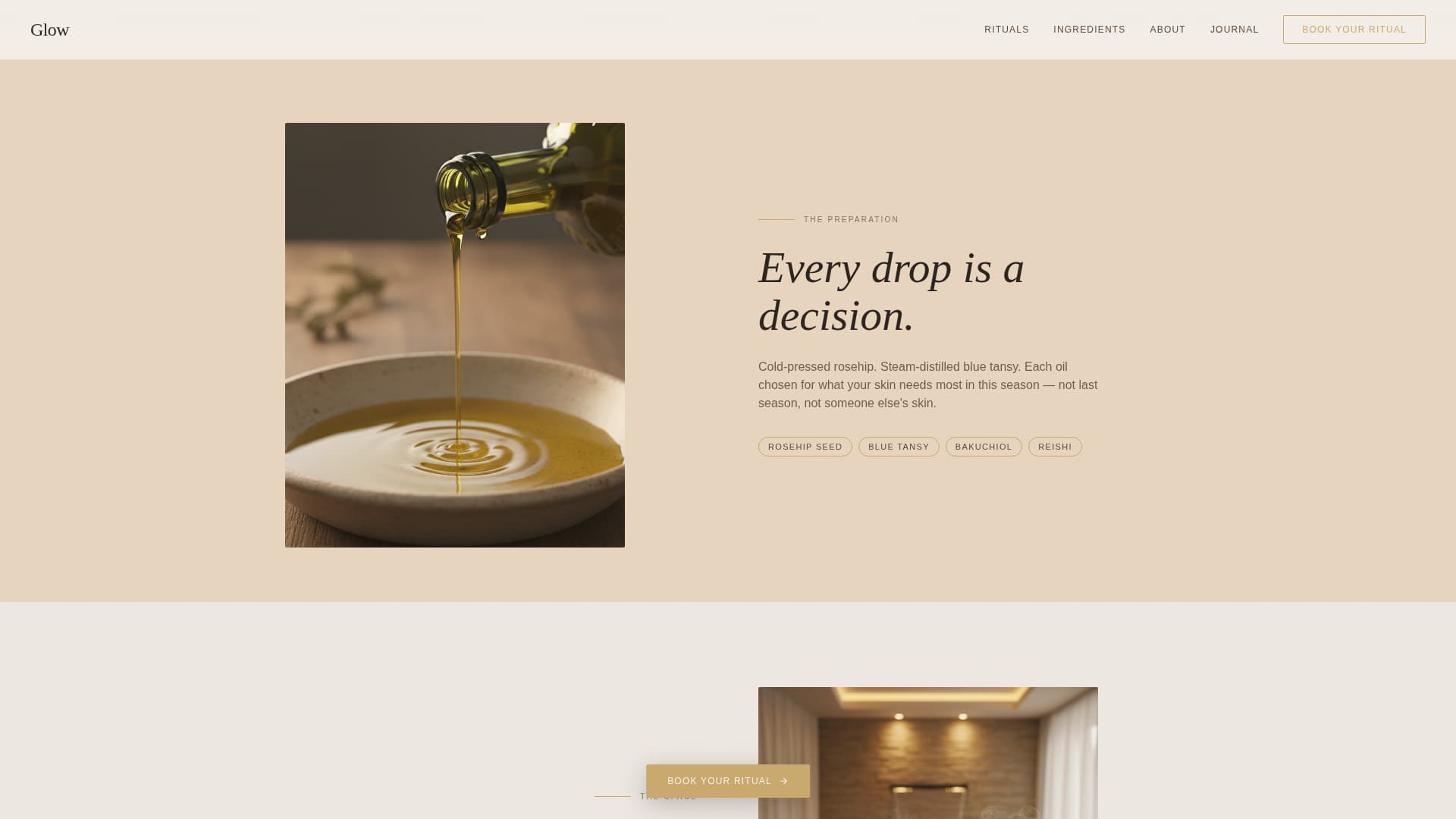 Wellness & Holistic Beauty Specialist Booking Website Template