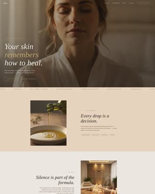 Wellness & Holistic Beauty Specialist Booking Website Template