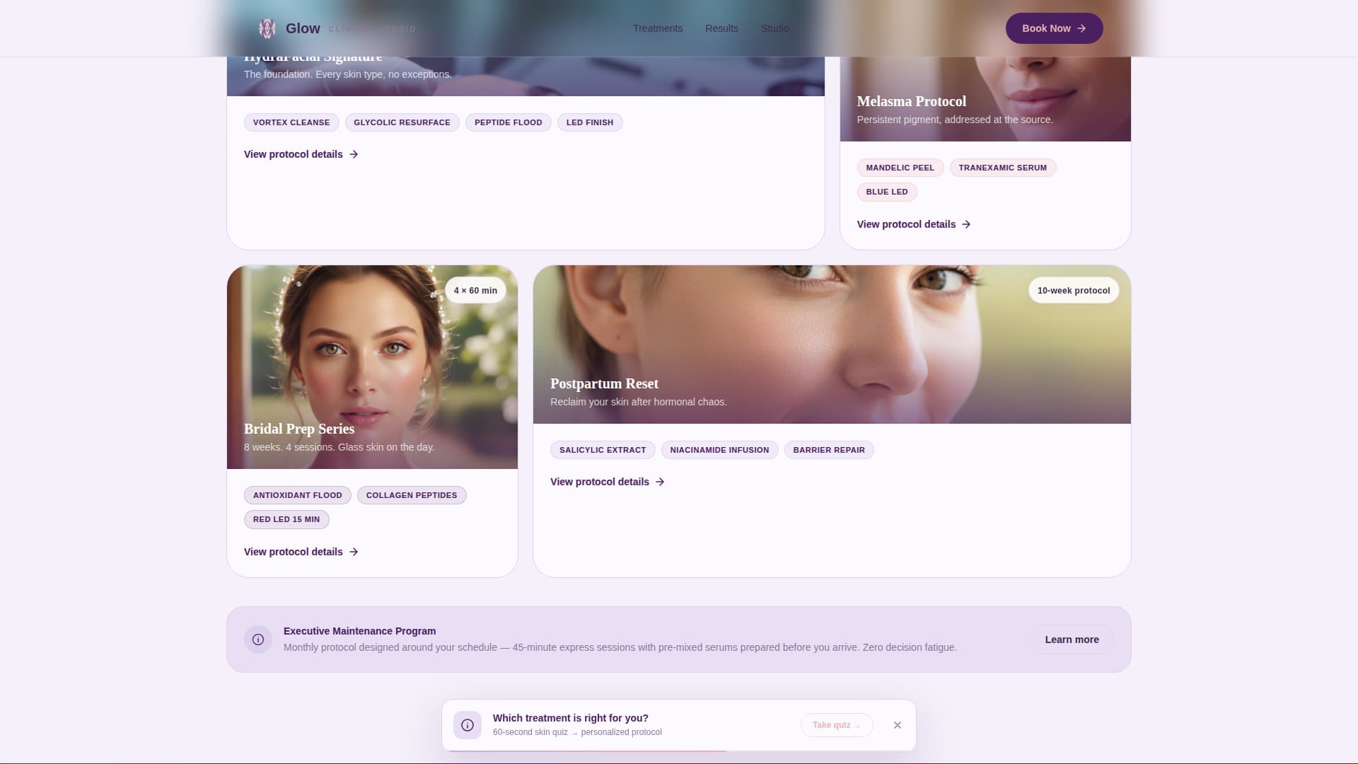 Glow — Luxury Anti-Aging Landing Page Template