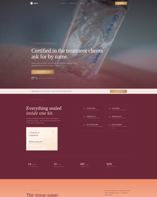 Specialty Beauty Treatments Complete Professional Website Template