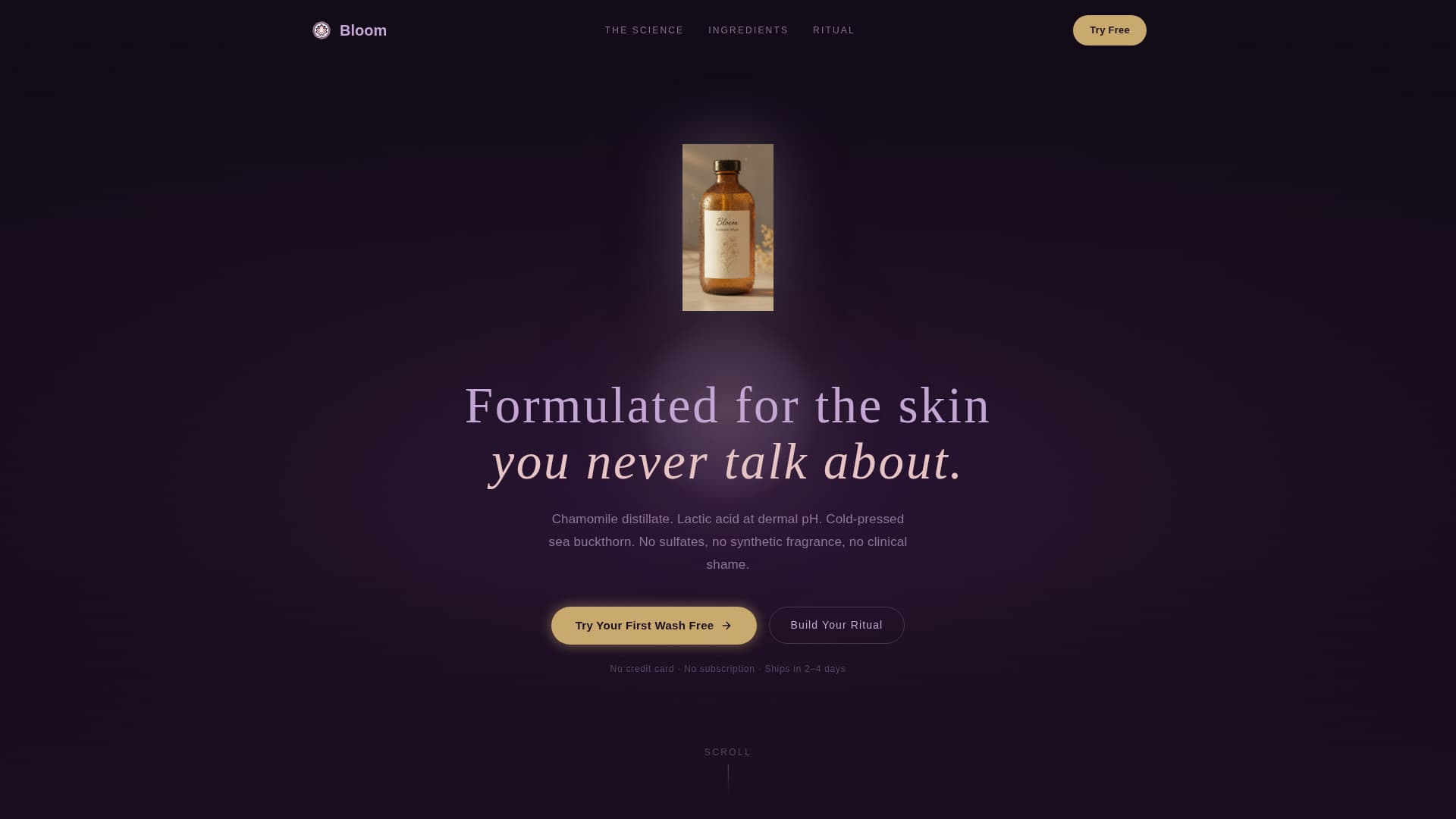 Body Care & Bath Brand Specialist Professional Website Template