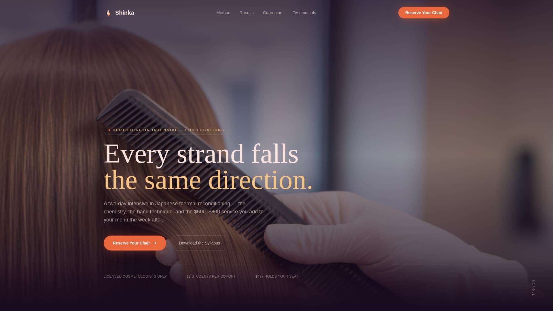 Specialty Beauty Treatments Expert Booking Website Template