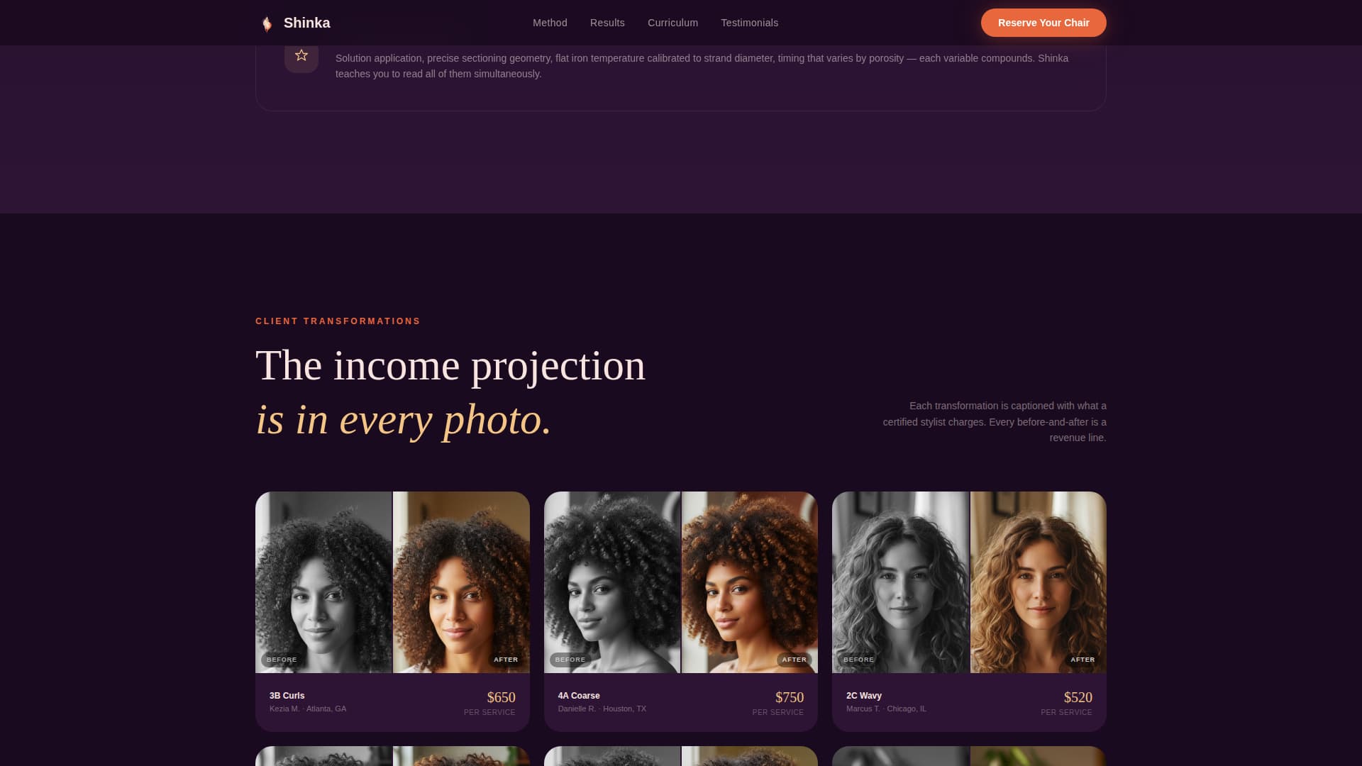 Specialty Beauty Treatments Expert Booking Website Template