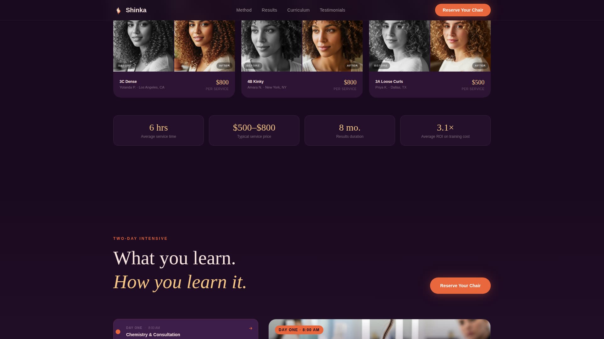 Specialty Beauty Treatments Expert Booking Website Template