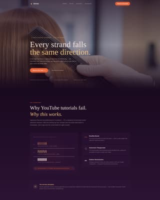 Specialty Beauty Treatments Expert Booking Website Template
