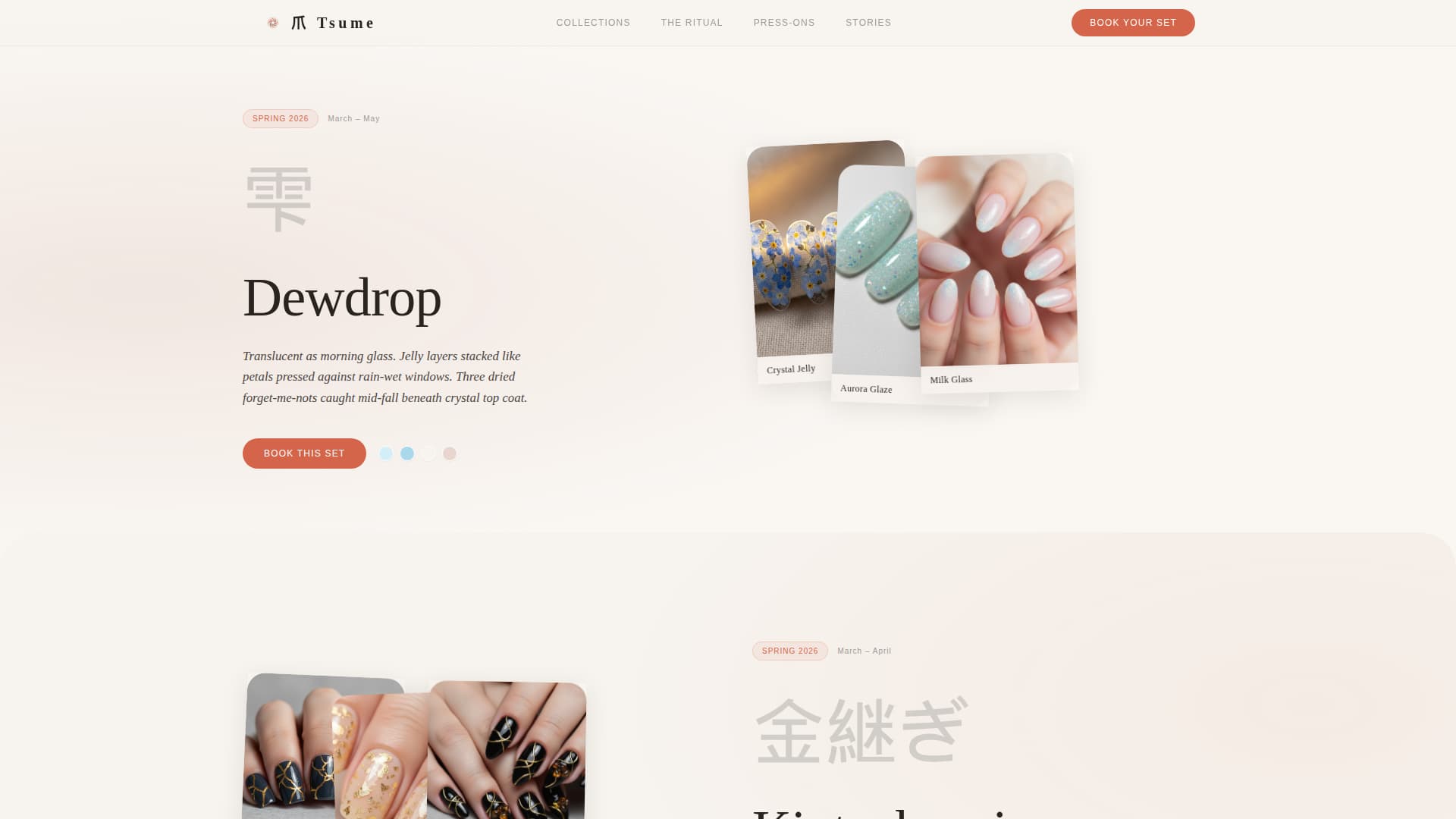 Nail & Lash Studio Booking Website Template