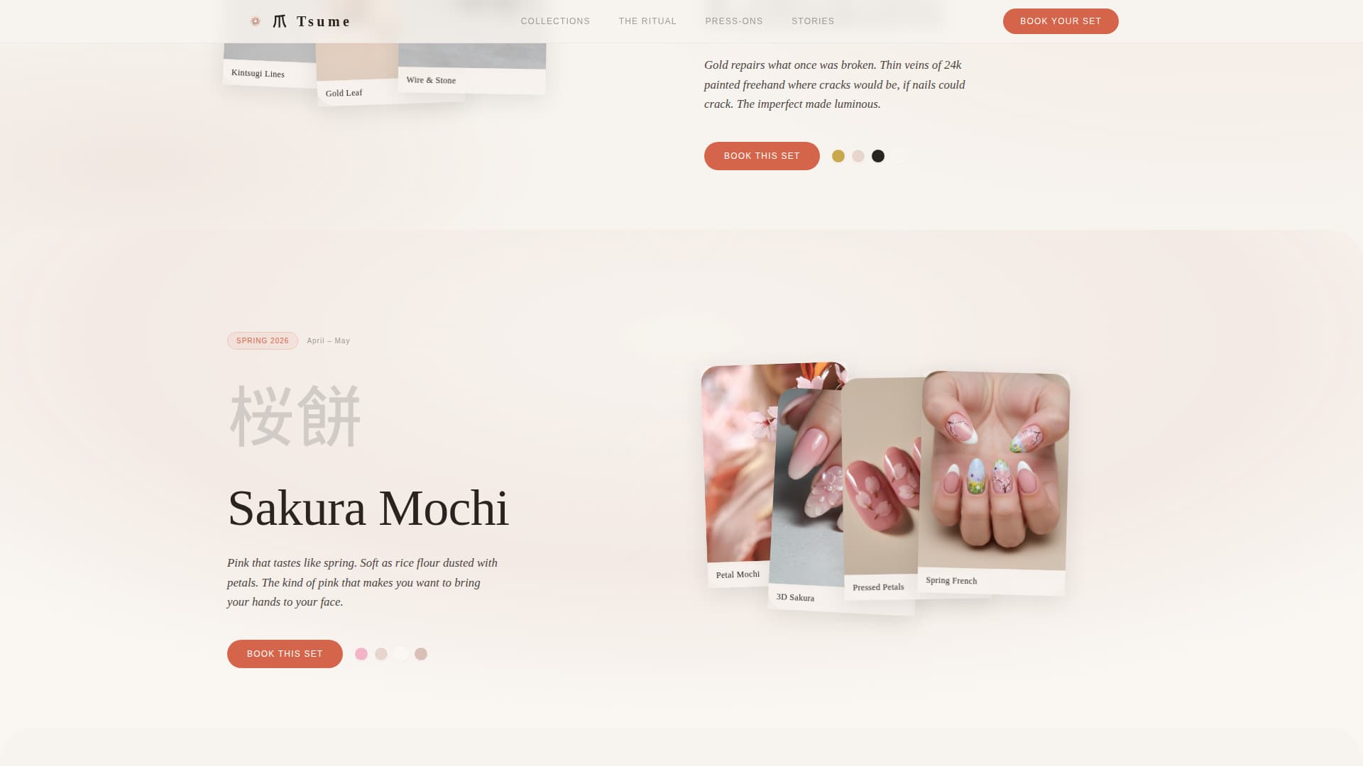 Nail & Lash Studio Booking Website Template