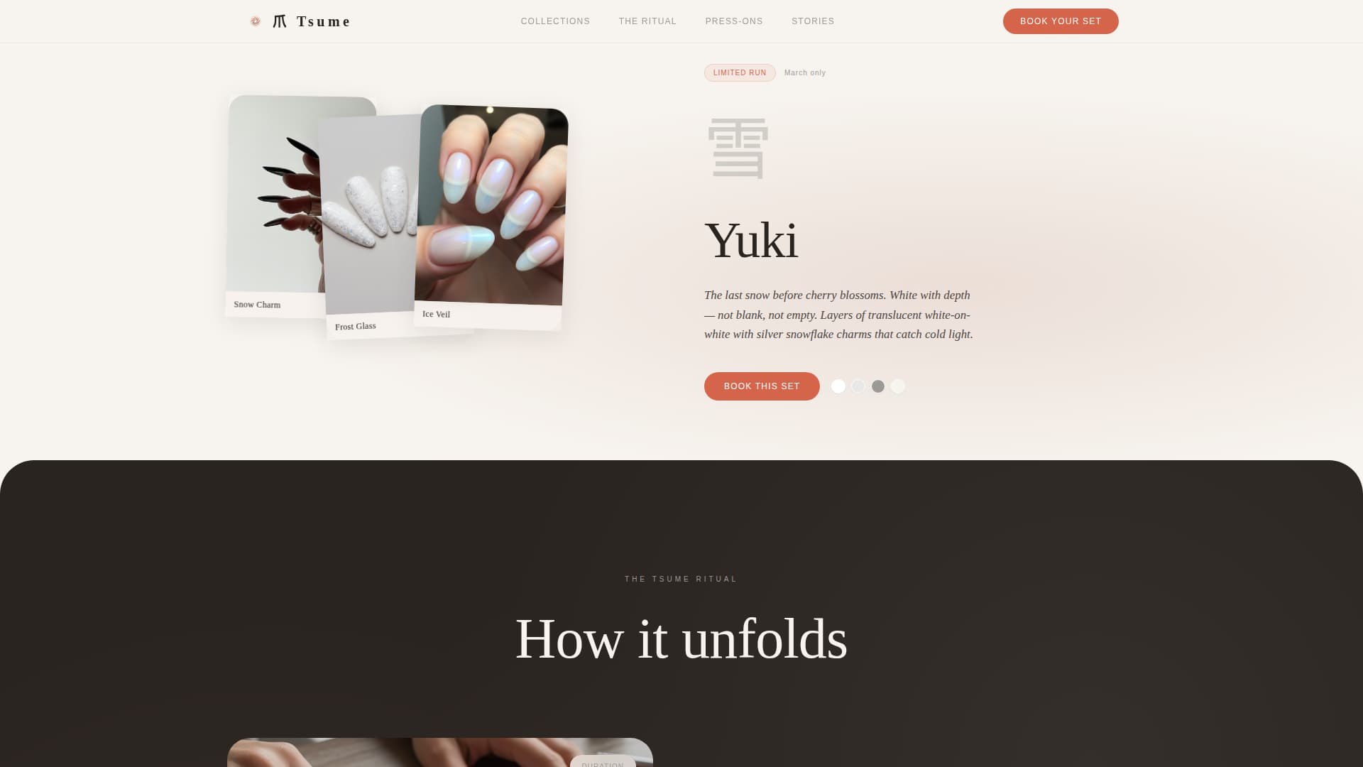 Nail & Lash Studio Booking Website Template