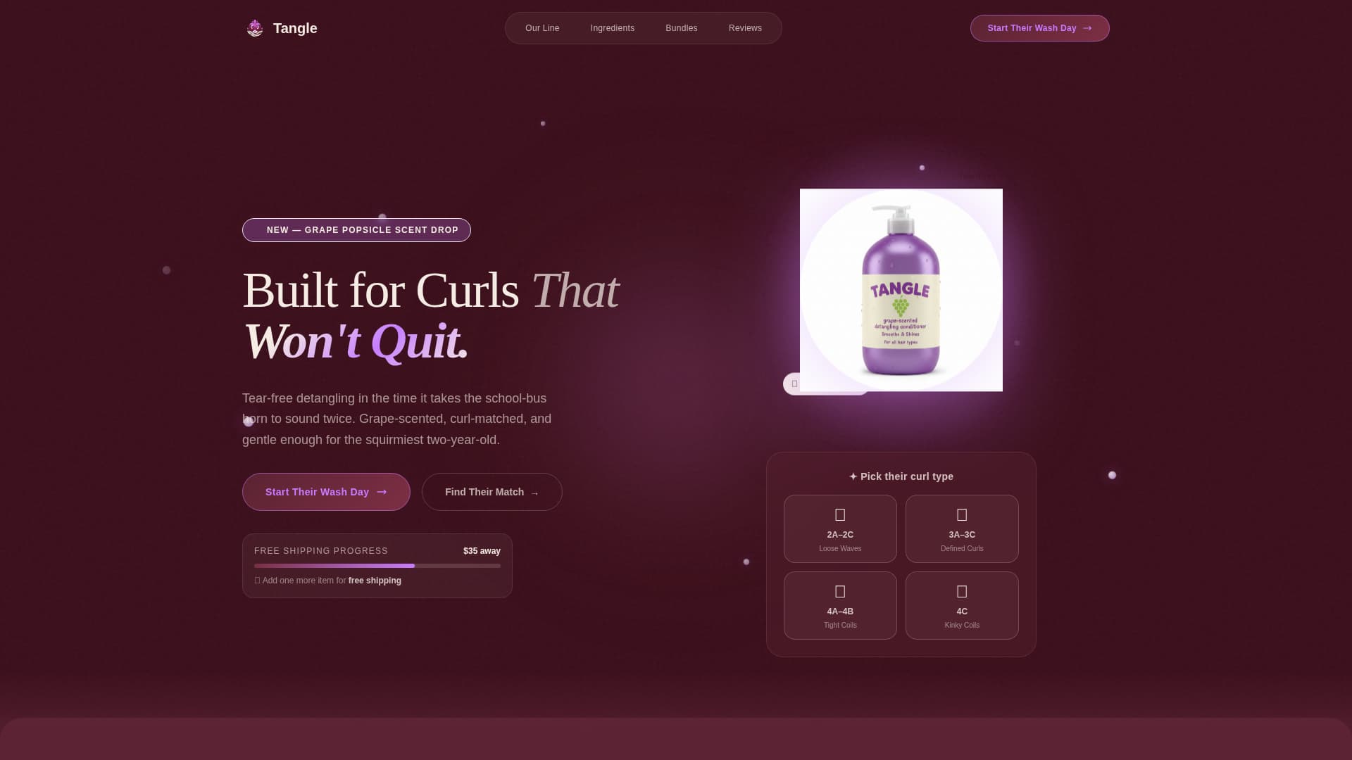 Hair Care Brand & Product Certified Professional Website Template