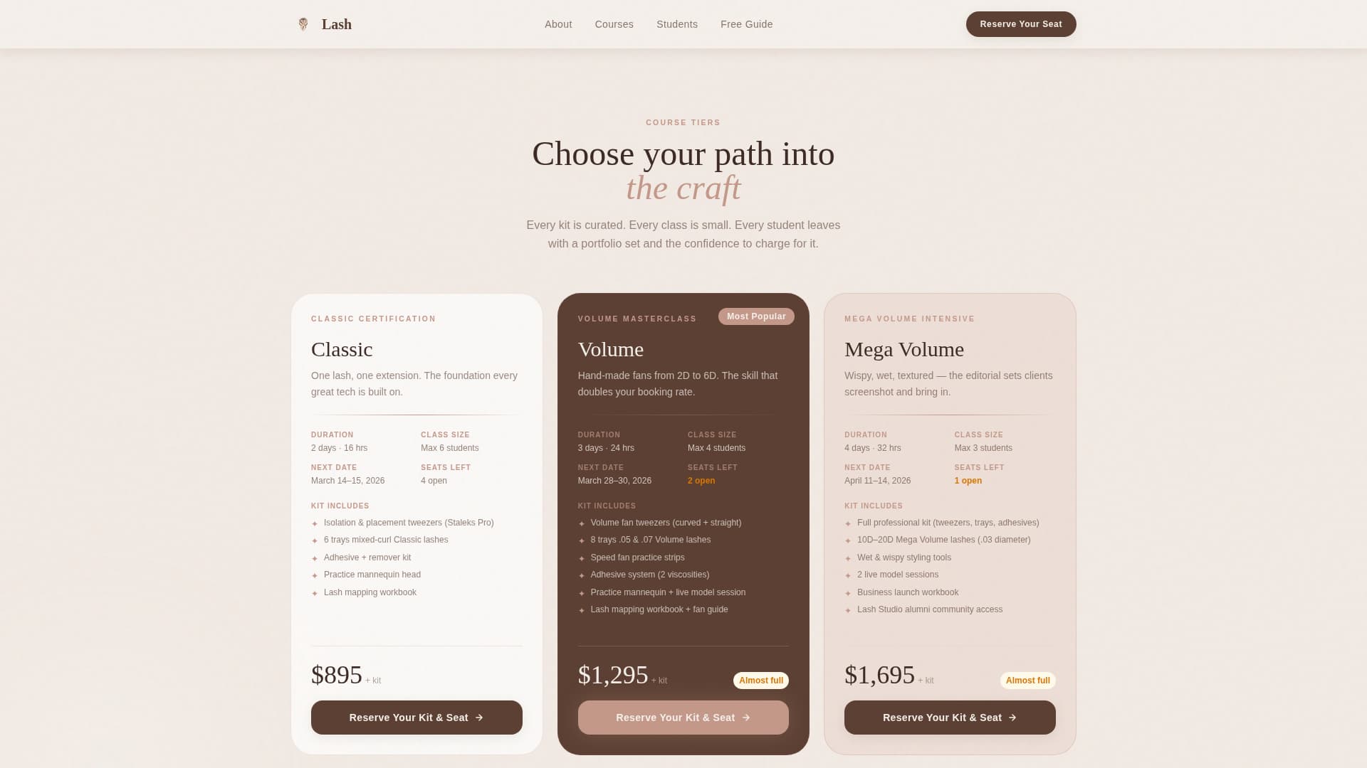 Specialty Beauty Treatments Specialist Careers Website Template