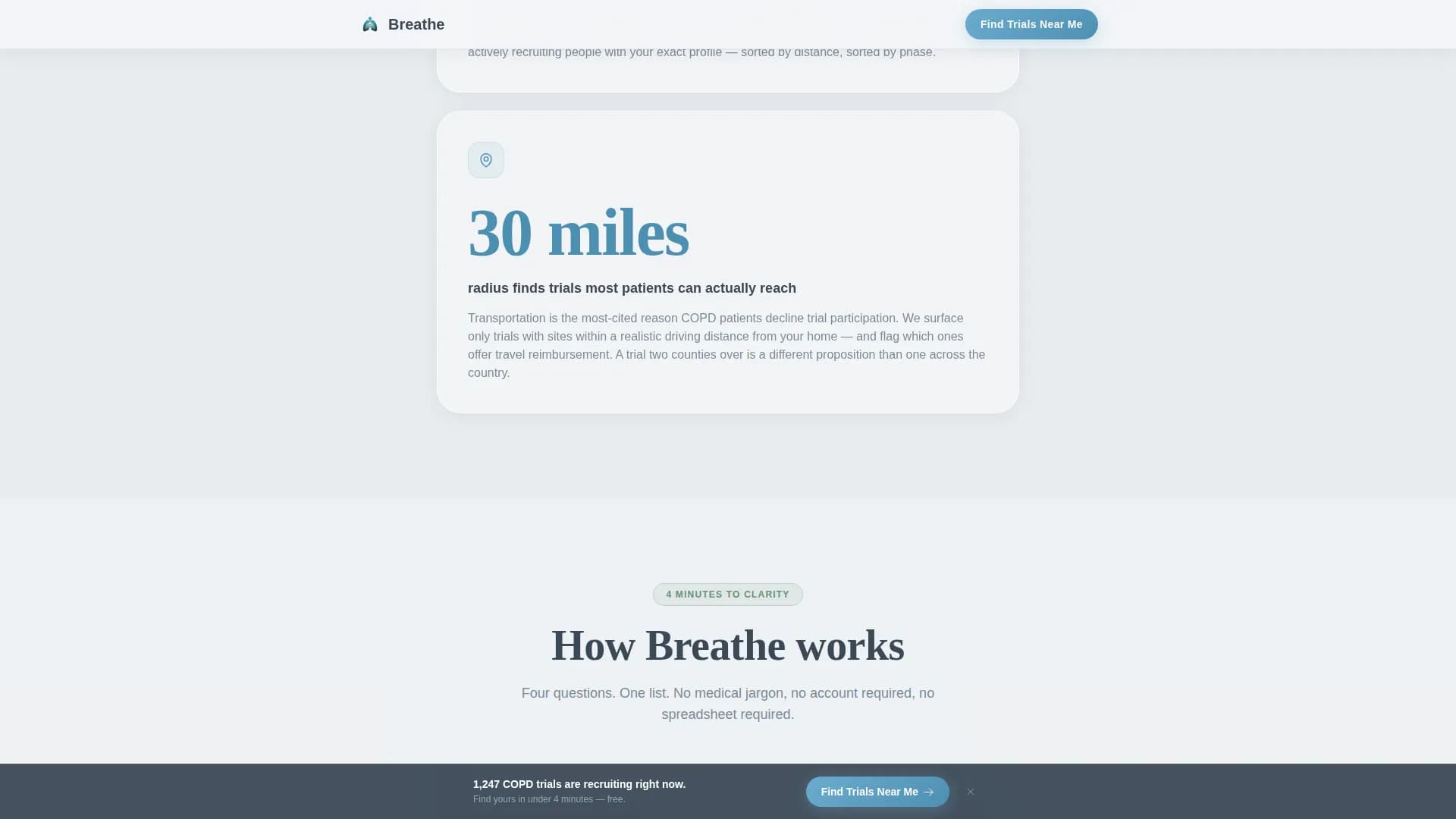 COPD Care Specialist Professional Website Template