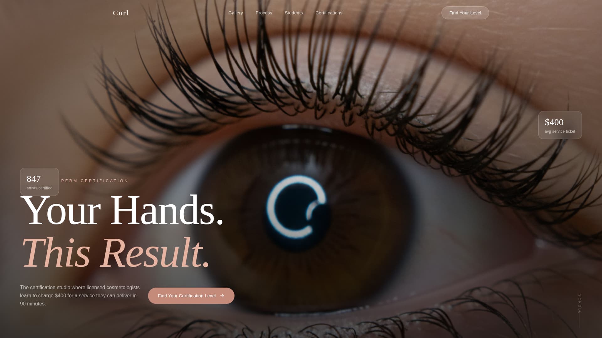 Specialty Beauty Treatments Expert Booking Website Template