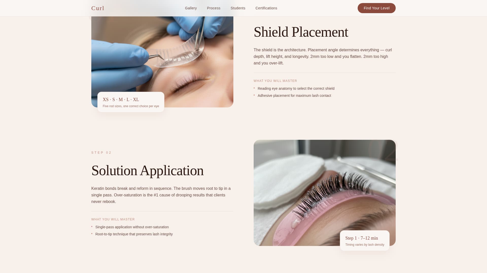 Specialty Beauty Treatments Expert Booking Website Template