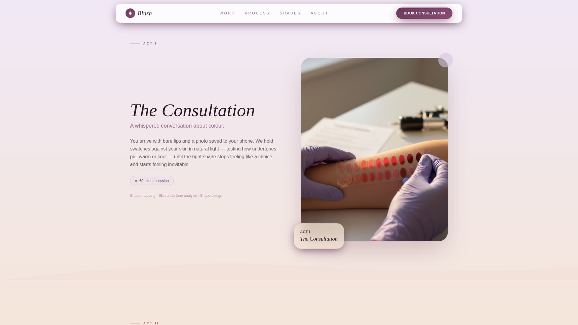Specialty Beauty Treatments Premium Booking Website Template
