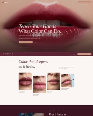 Specialty Beauty Treatments Specialist Blog Website Template