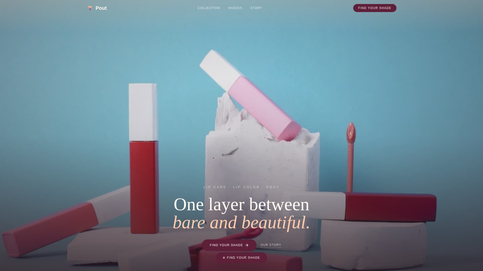 Beauty & Cosmetics Brand Professional Website Template