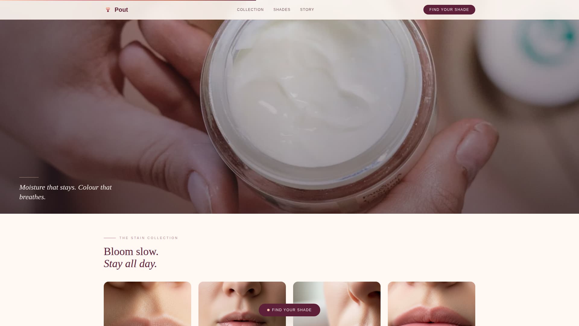 Beauty & Cosmetics Brand Professional Website Template