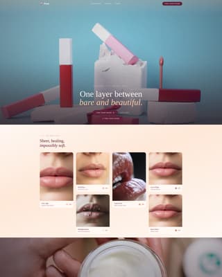 Beauty & Cosmetics Brand Professional Website Template