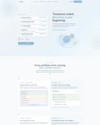 Cancer Recovery Care Booking Website Template