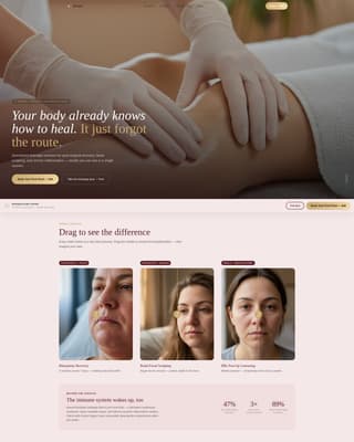 Specialty Beauty Treatments Certified Booking Website Template