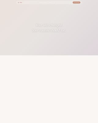 Glow - Immersive Skincare Landing Page Template