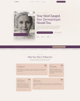 Bloom - Elegant Dermatologist Landing Page Template