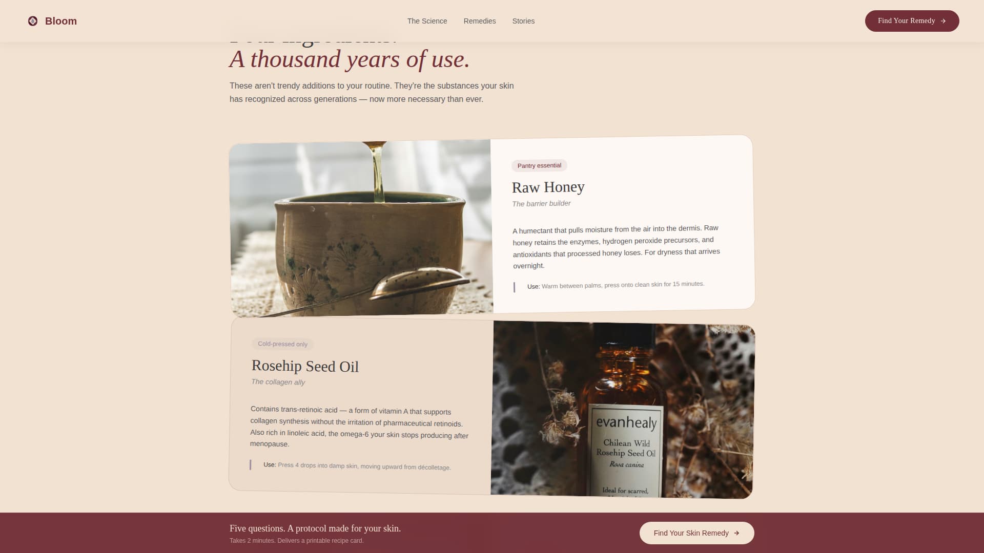 Bloom - Intimate Menopausal Landing Page Template