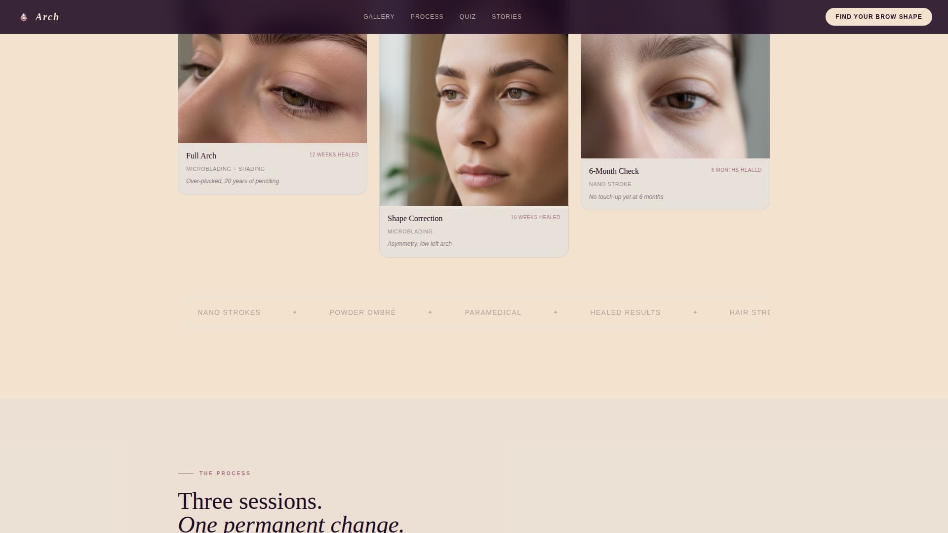 Specialty Beauty Treatments Online Booking Website Template