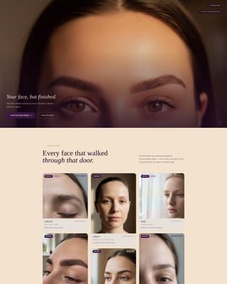 Specialty Beauty Treatments Online Booking Website Template