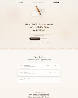 Specialty Beauty Treatments Expert Professional Website Template