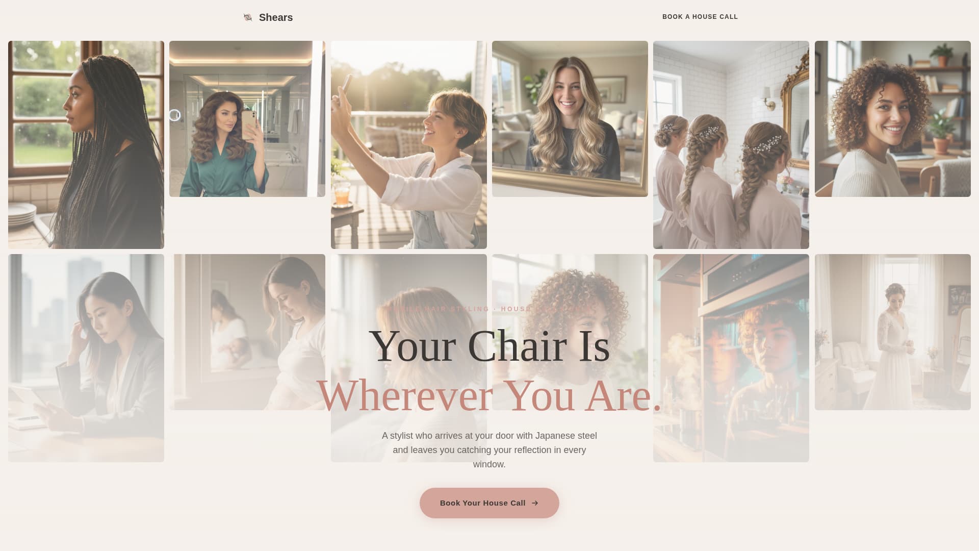 Salon & Hair Studio Complete Booking Website Template