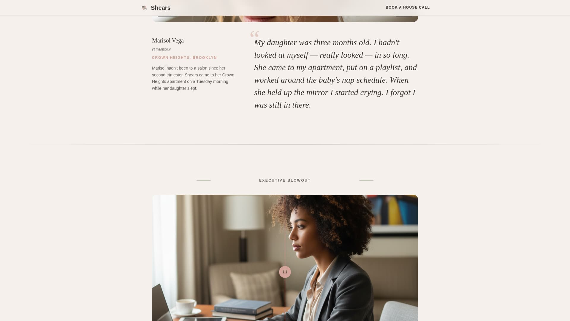 Salon & Hair Studio Complete Booking Website Template