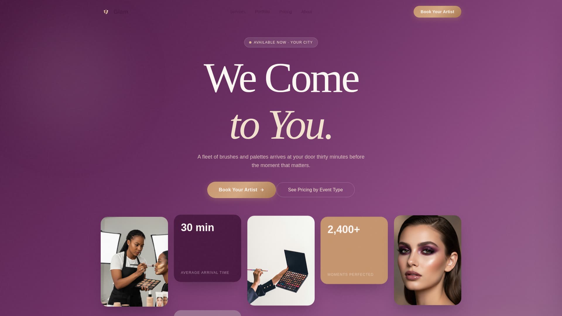 Makeup Artist & MUA Booking Website Template