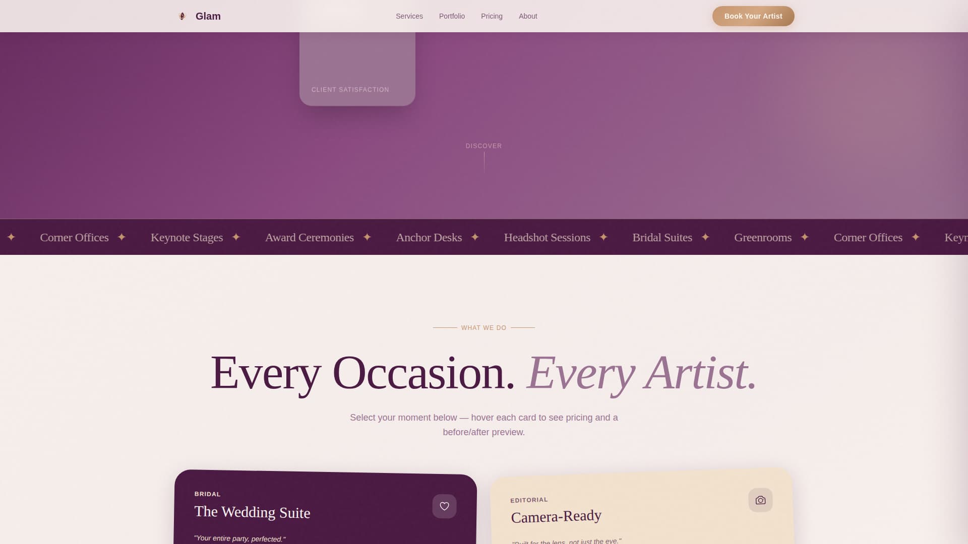 Makeup Artist & MUA Booking Website Template