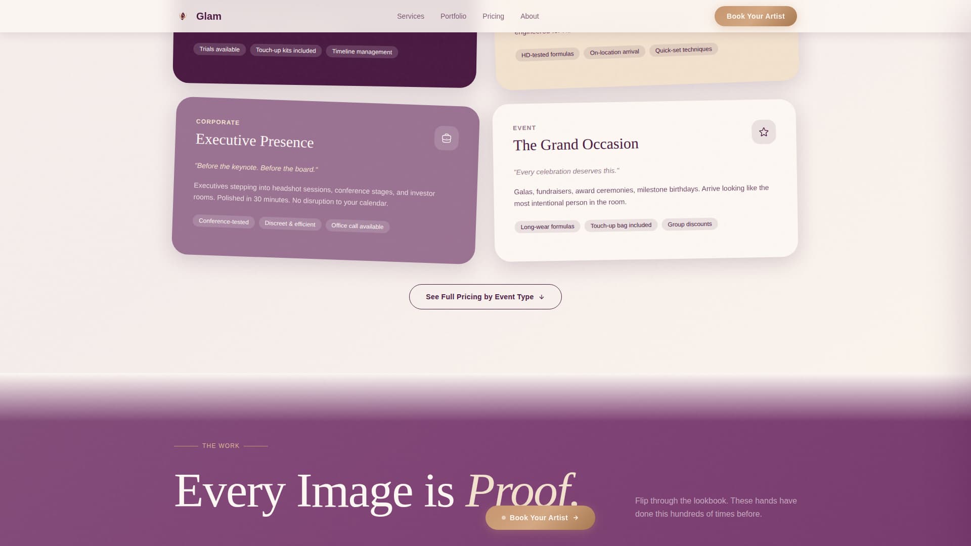 Makeup Artist & MUA Booking Website Template