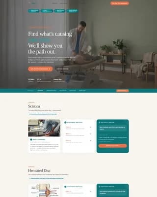 Condition-Specific Chiropractic Care Website Template