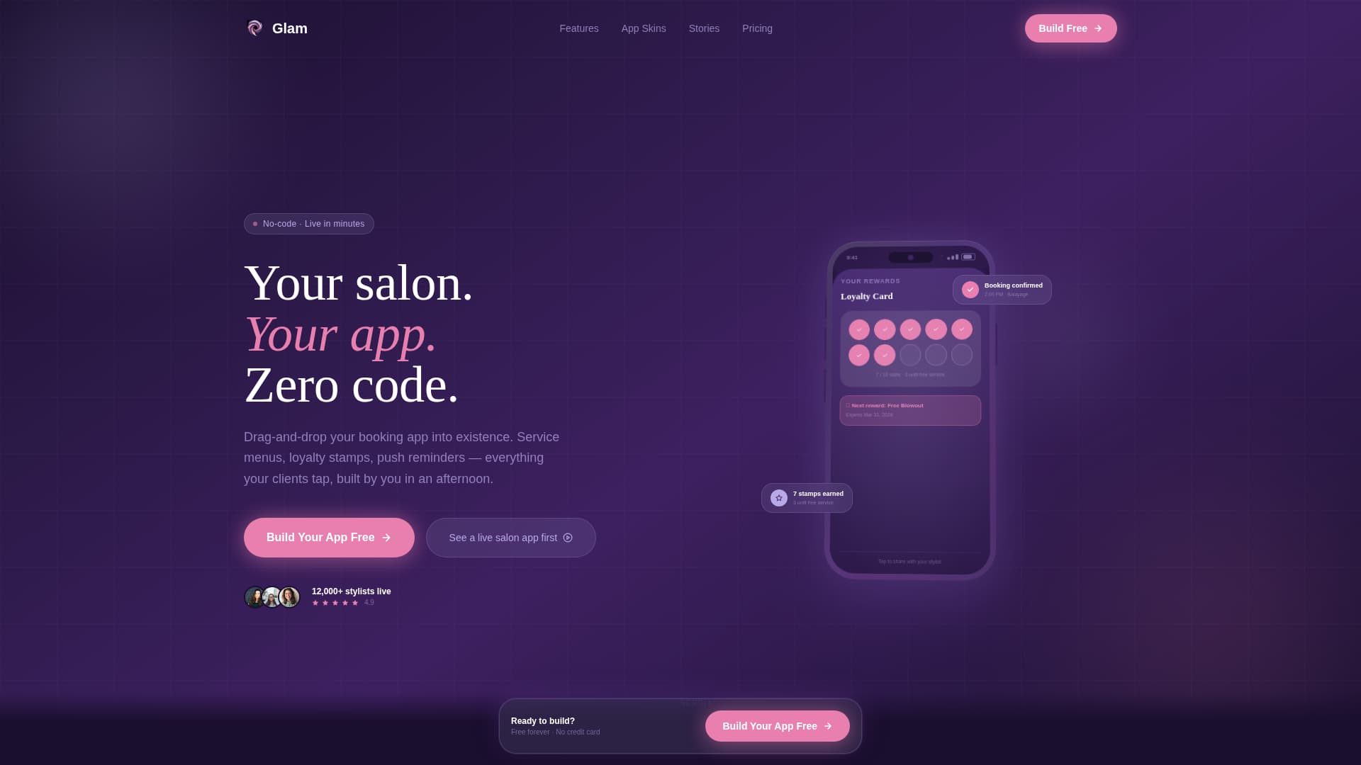 Salon & Spa Software Advanced Booking Website Template