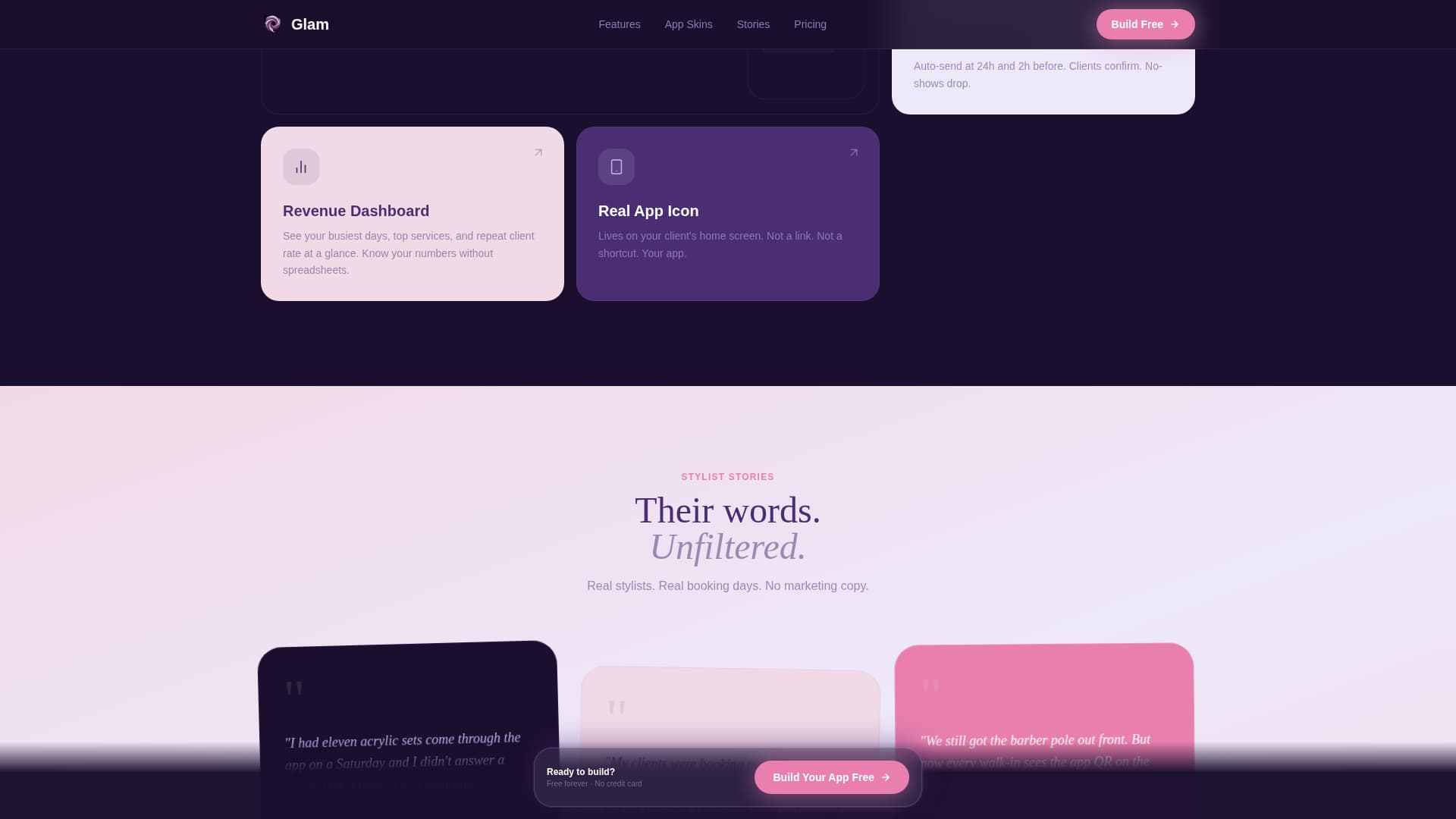Salon & Spa Software Advanced Booking Website Template